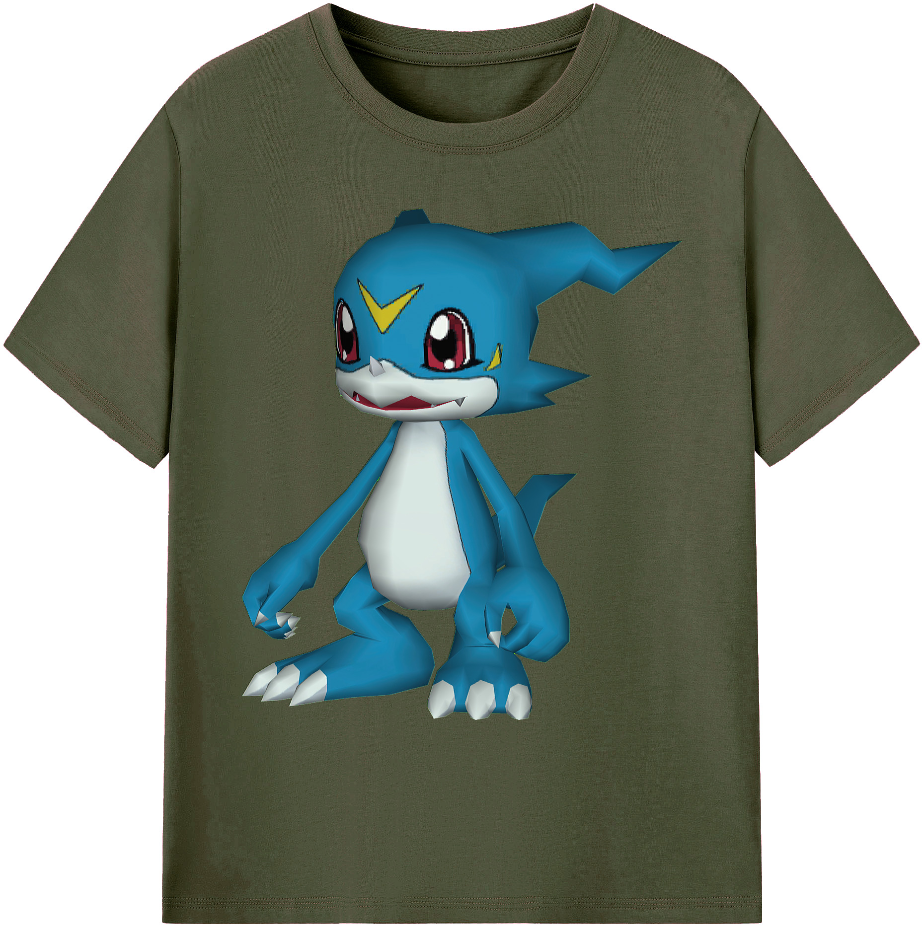 （画像用） Digimon デジタルモンスター/デジモン 綿100％ メンズ半袖Tシャツ｜肌触りやわらか＆通気性